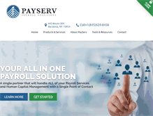 Tablet Screenshot of payservpayroll.com